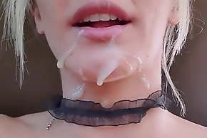 Real french skirt anal plus facial cum